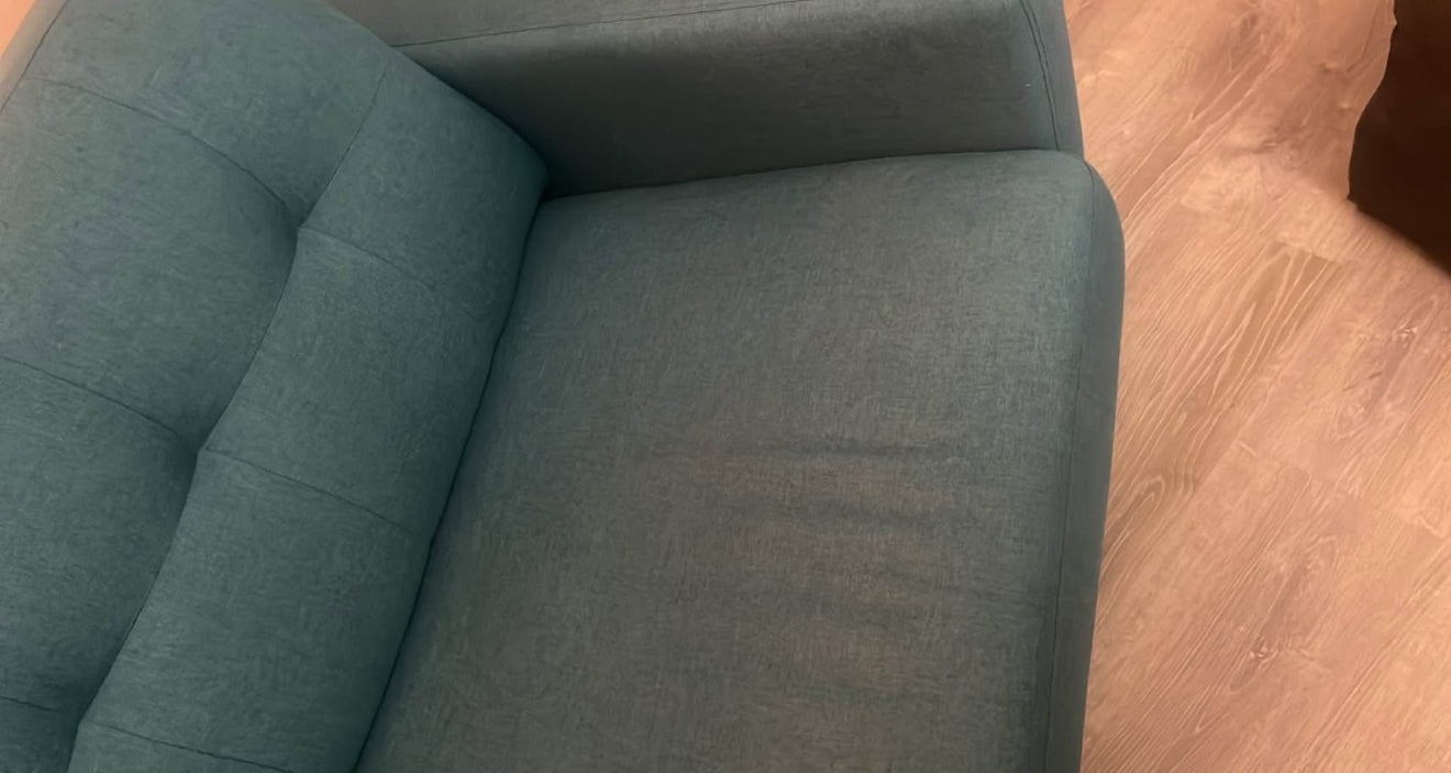 Turquoise beautiful sofa local pick up in Zip code 95363