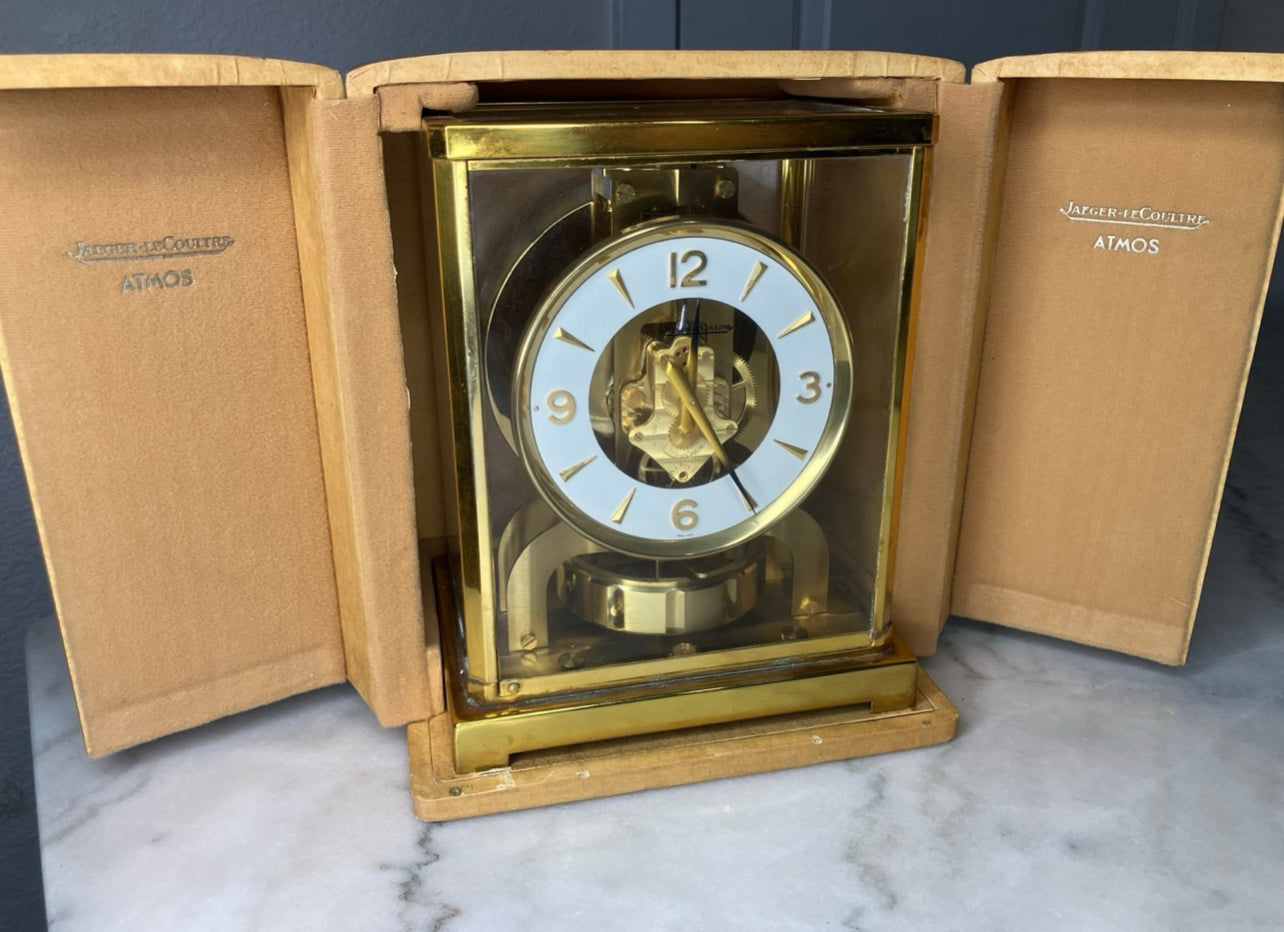 #1005 Rare Vintage  Jaeger LeCoultre atmos 526-5 Highly collectable Atmospheric Mechanism clock perfected in 1928 Swiss Made