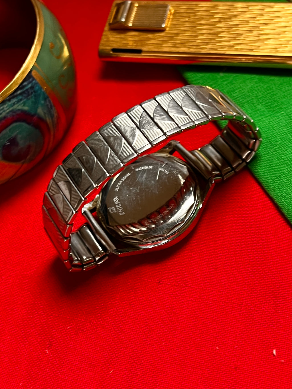 #212 Vintage Enicar Ultrasonic Automatic 25 Jewel Swiss Watch Ref 125/001 Signed Crown