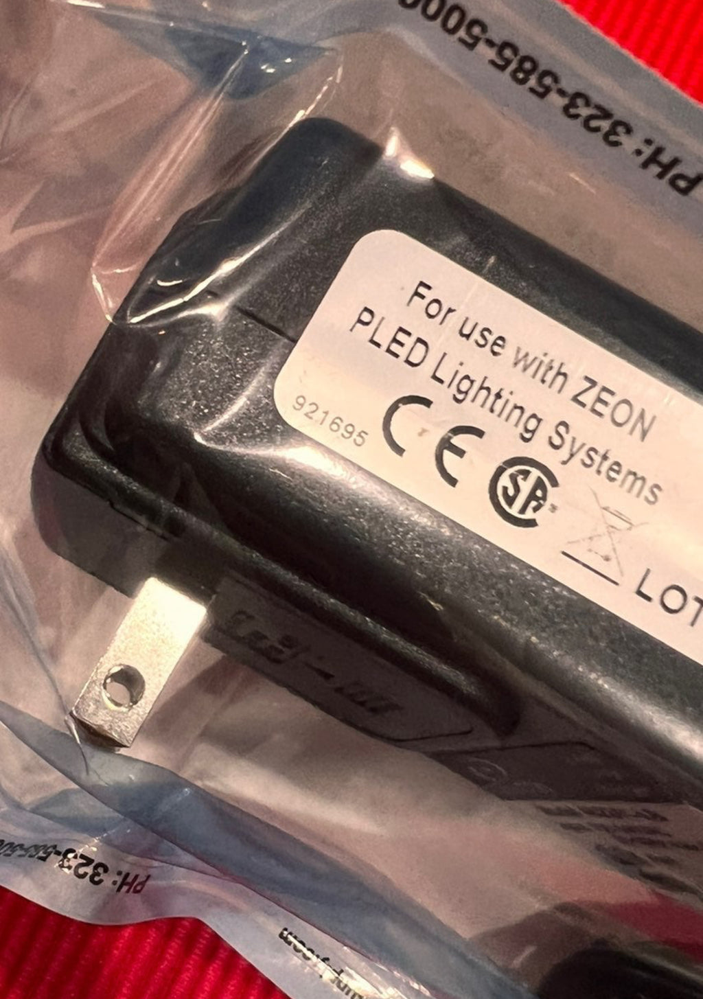 #001 Discovery loupe LED light system OEM wall charger adapter with 3 yr Warranty