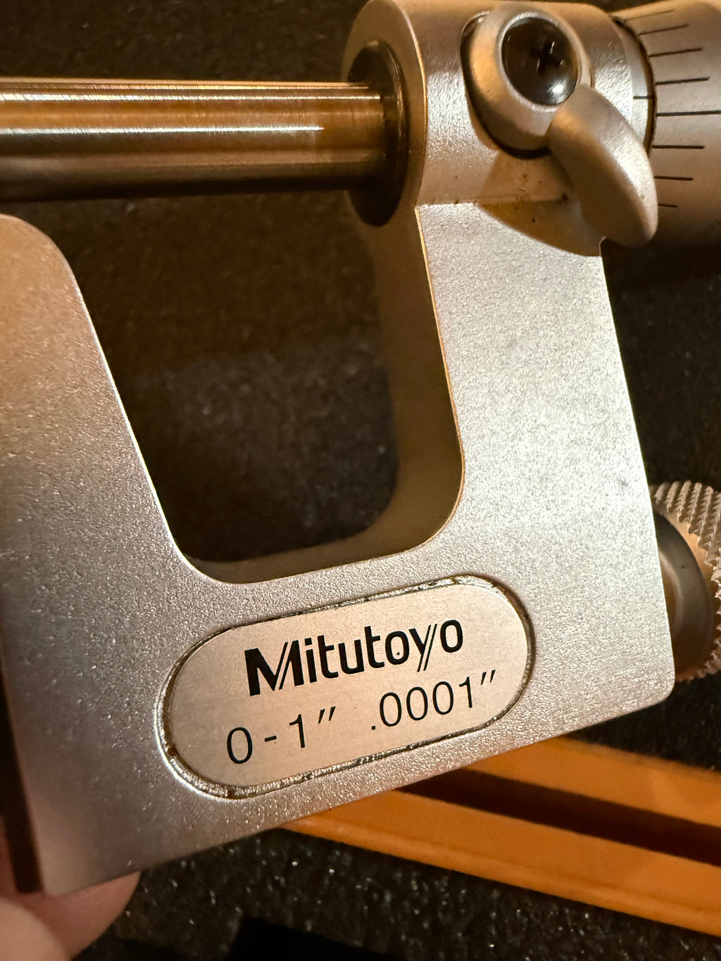 #01 Mitutoyo 117-107 Uni-Mike Micrometer 0-1” .0001” Interchangeable Anvil