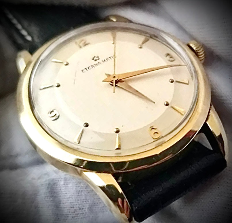 #1406 Vintage Eterna Matic automatic cal 1253uc Gold filled men's watch montre uhren