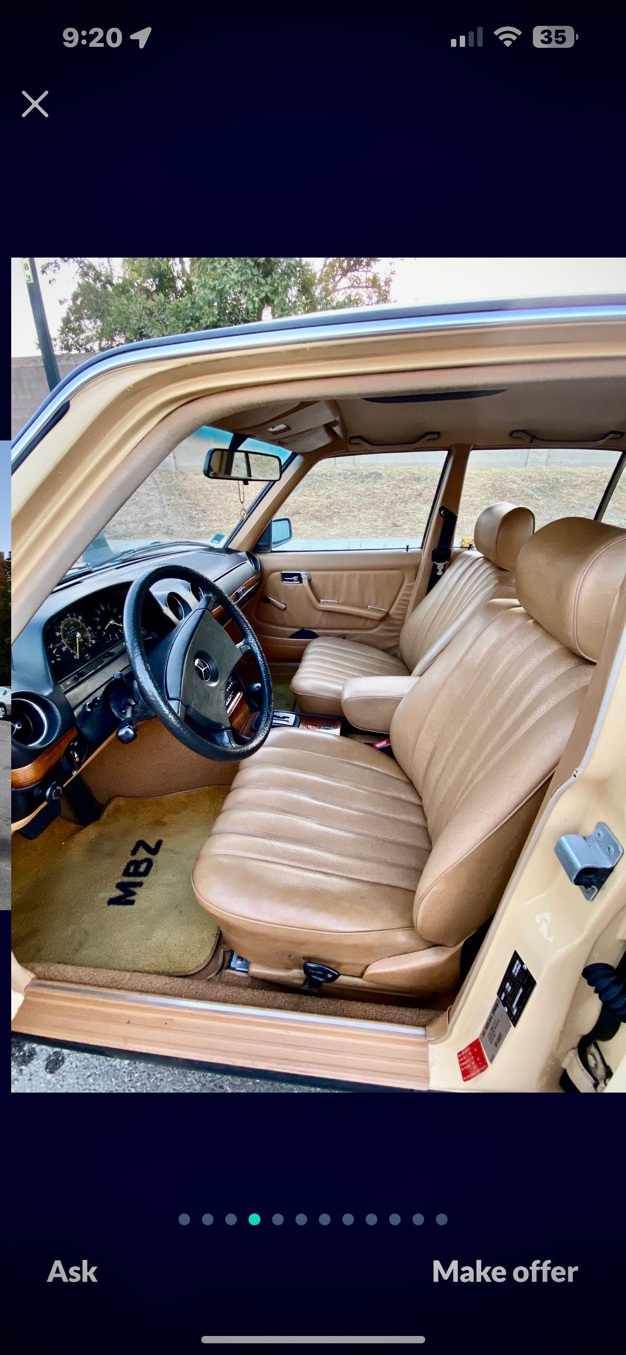 1982 Mercedes-Benz 240D Base Sedan 4-Door 2.4L 2404CC 4 cylinder DIESEL SOHC Naturally Aspirated 83K miles emaculate condition all original