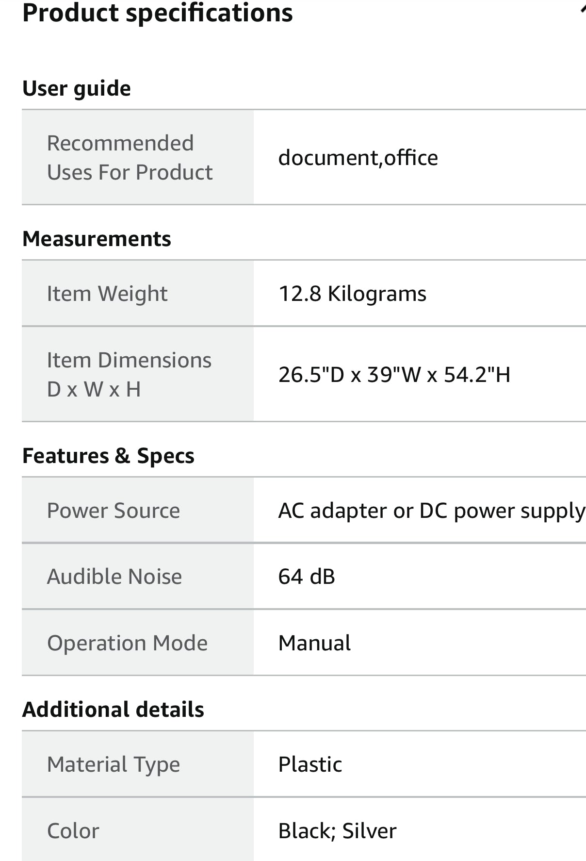 Fellowes ‎Powershred 79Ci 16-Sheet 100% Jam-Proof Heavy Duty Crosscut Paper Shredder Machine for Office and Home, Black Dark Silver