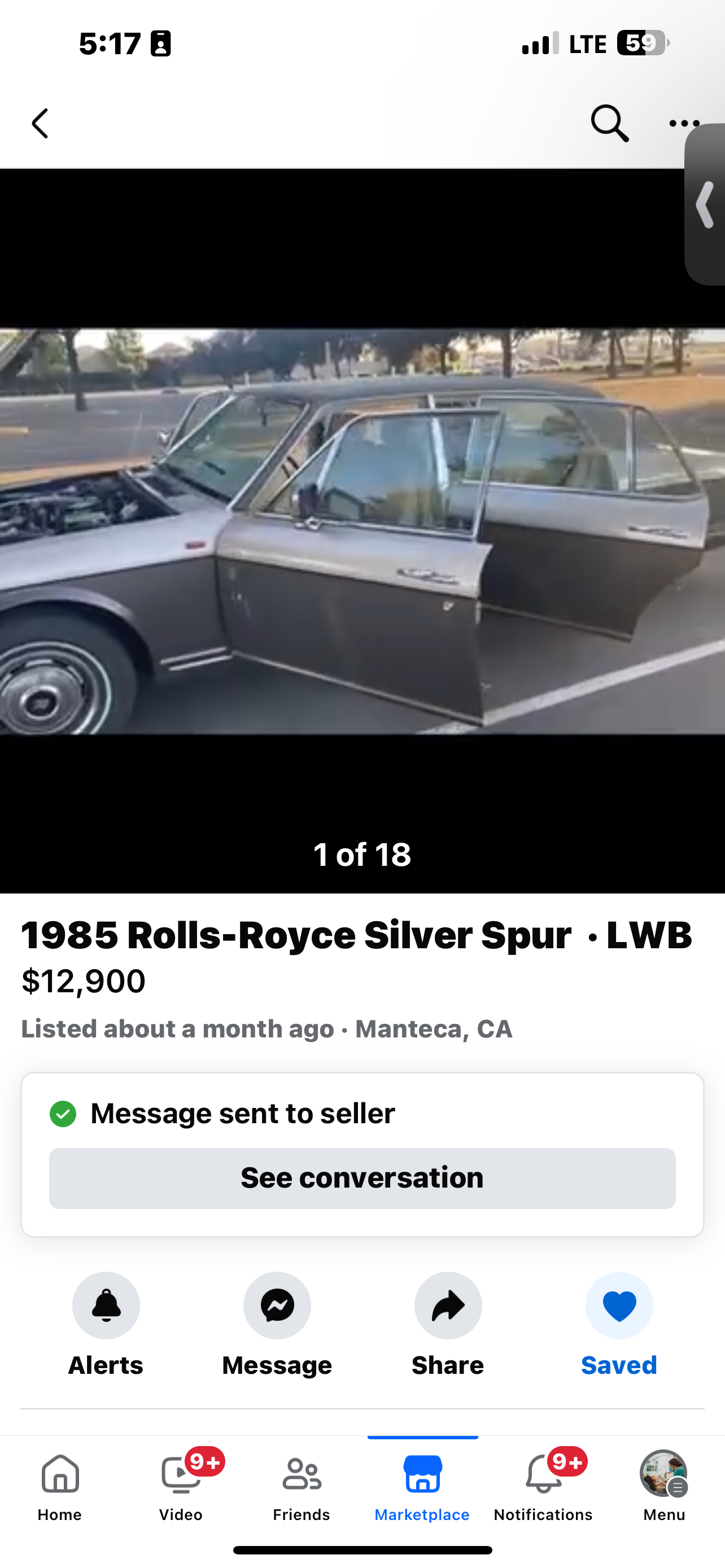 Sample 1990 Bentley Turbo R Rolls Royce face book by Glen go see modesto Costco