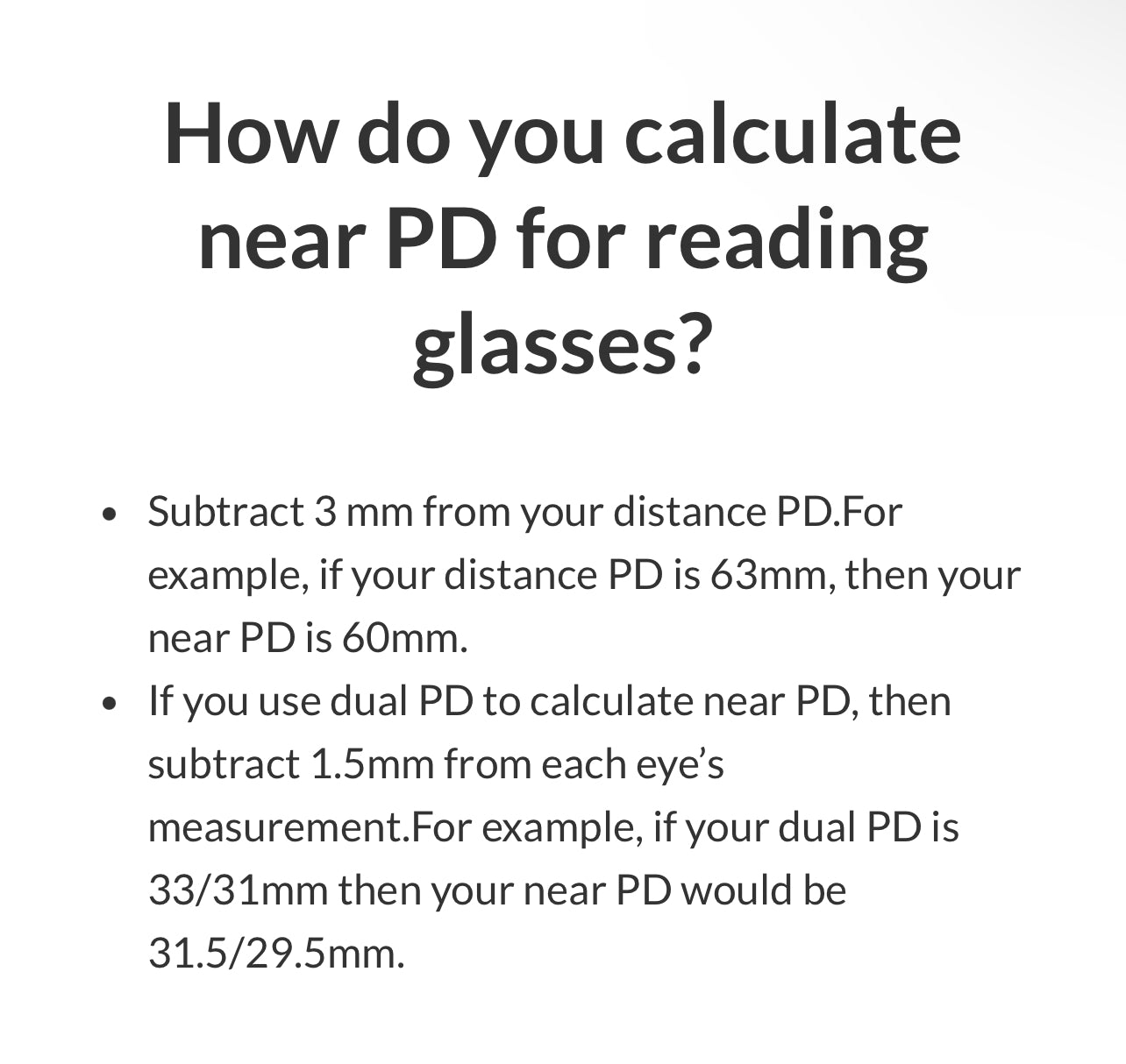 how to measure Pupilary distance