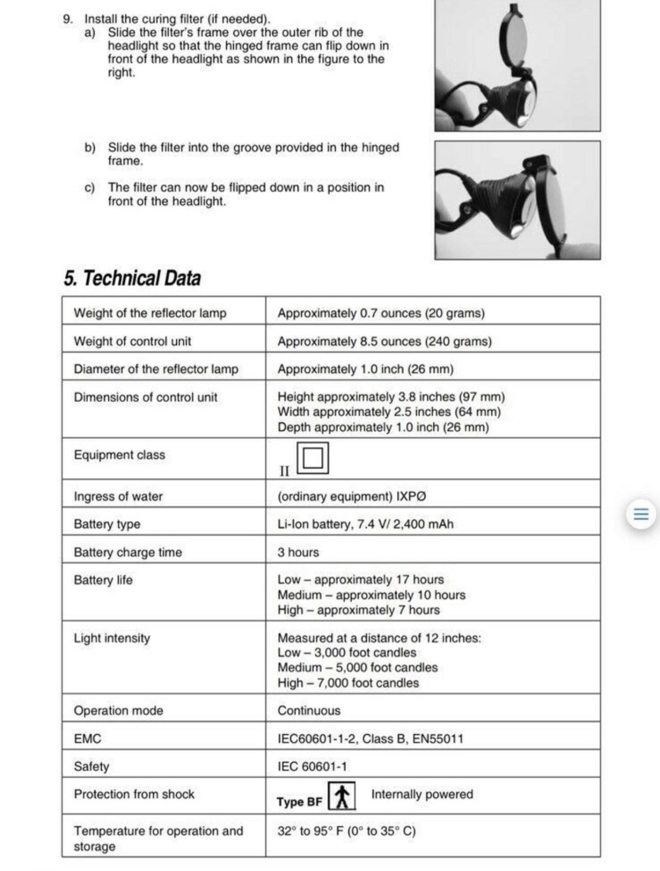 New Dental Loupes LED light DISCOVERY  Battery Module ONLY 3years  Warranty