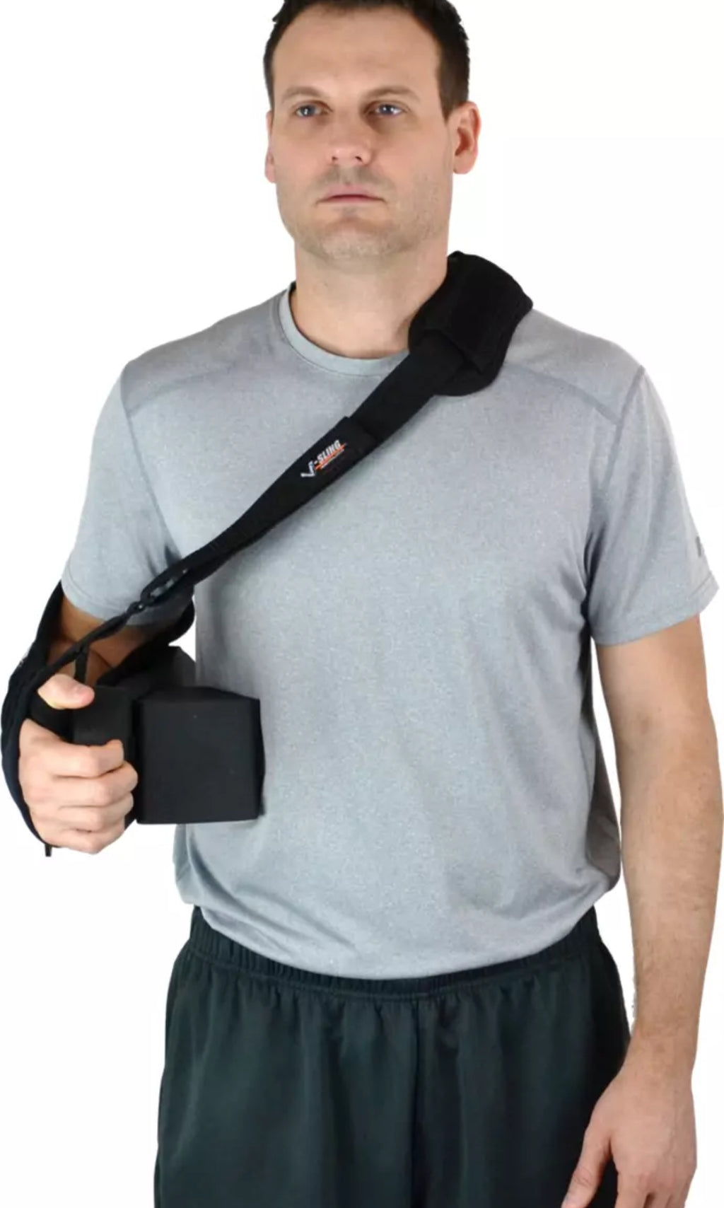 V-Sling Shoulder Immobilizer & Sling, with Removable Abduction Base - Large NEW
