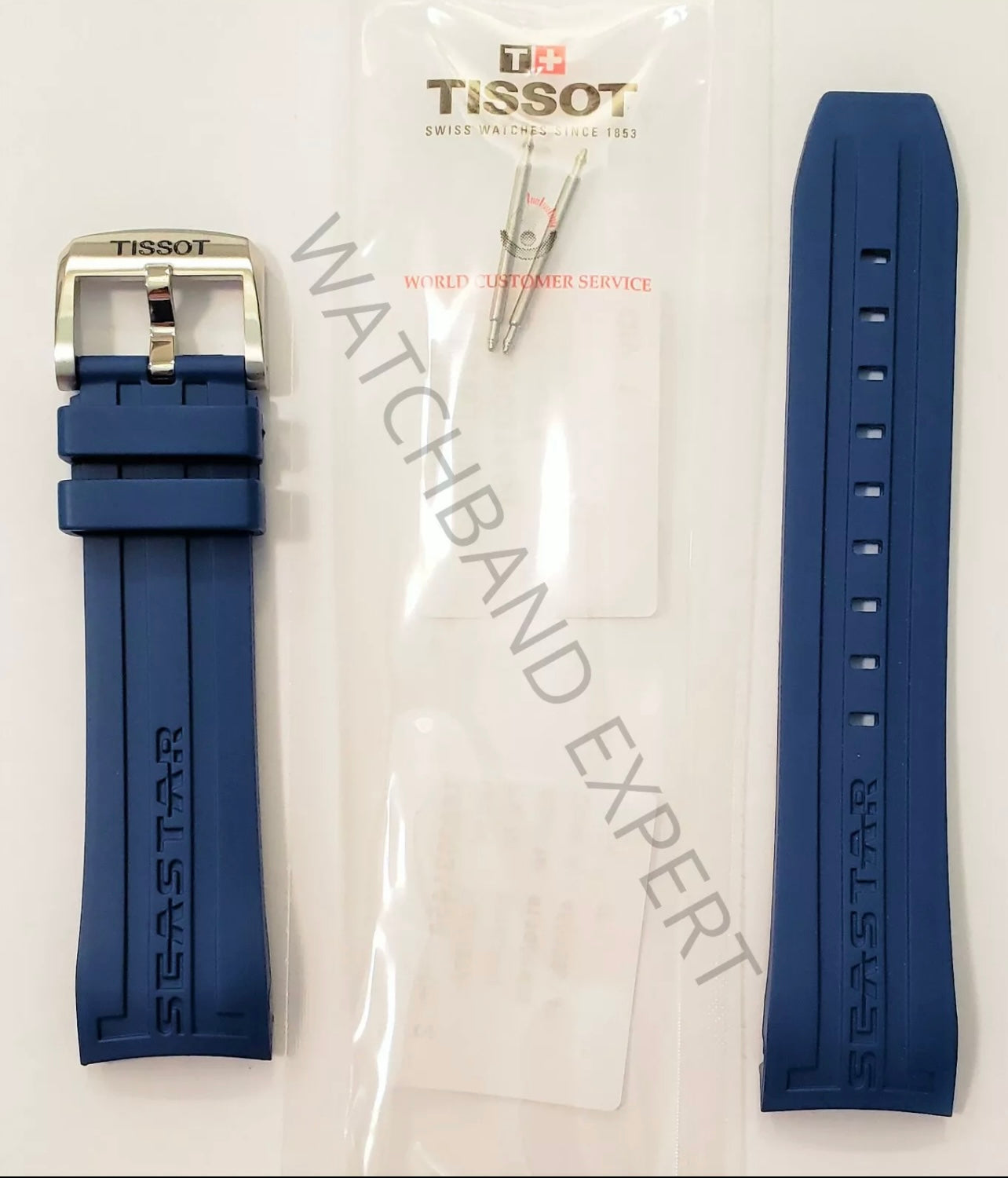 #619 TISSOT SEASTAR T066427A AUTOMATIC CHRONOGRAPH DIVER BLUE MEN'S WATCH 48MM