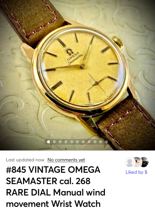 #845 VINTAGE OMEGA SEAMASTER cal. 268 RARE DIAL Manual wind movement Wrist Watch