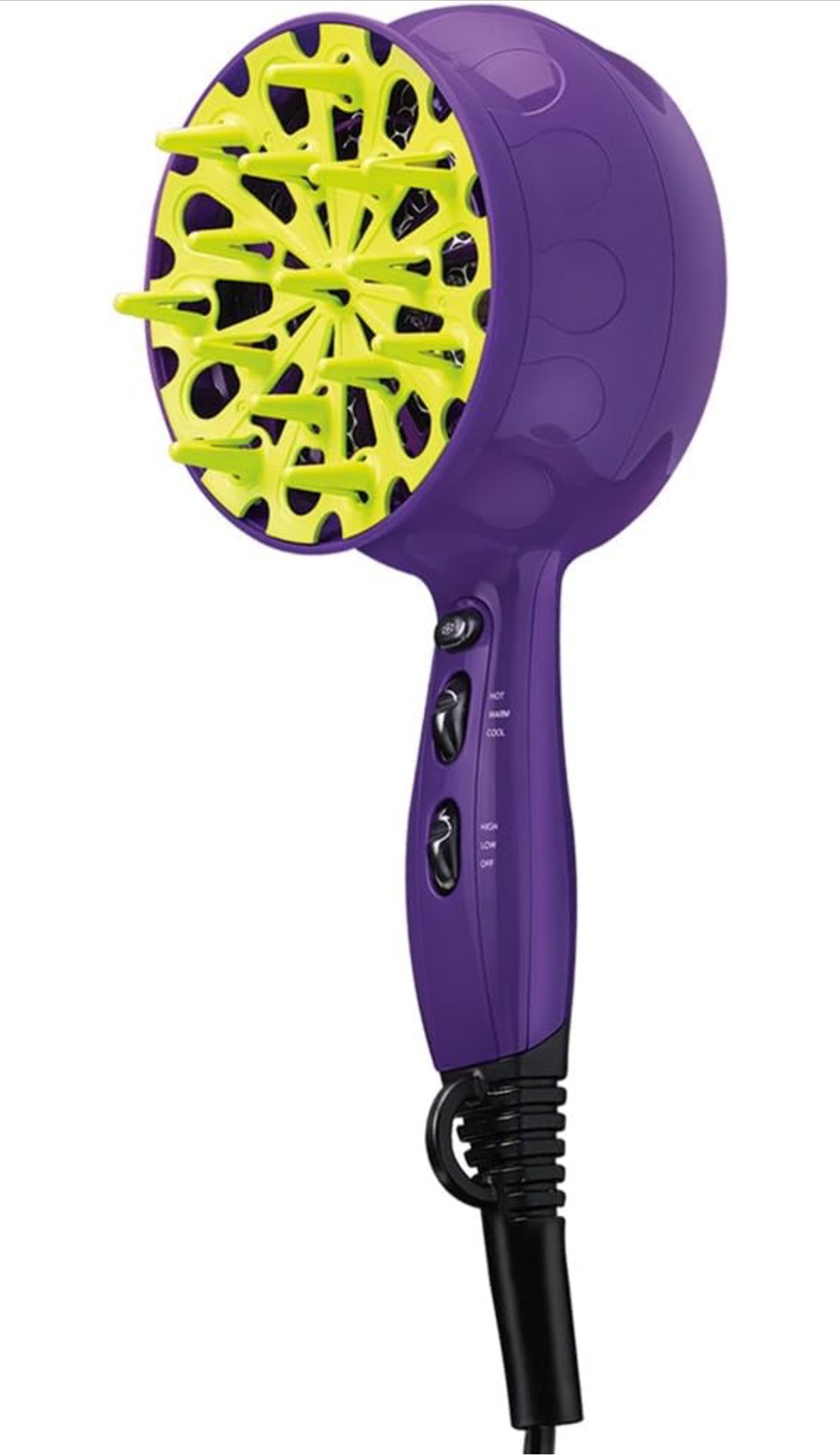 Bed Head Curls-in-Check 1875W Hair Diffuser Dryer Great for Curly Hair, Reduce Frizz & Static Diffuser Hair Dryer Enhances Natural Curl, Waves & Texture