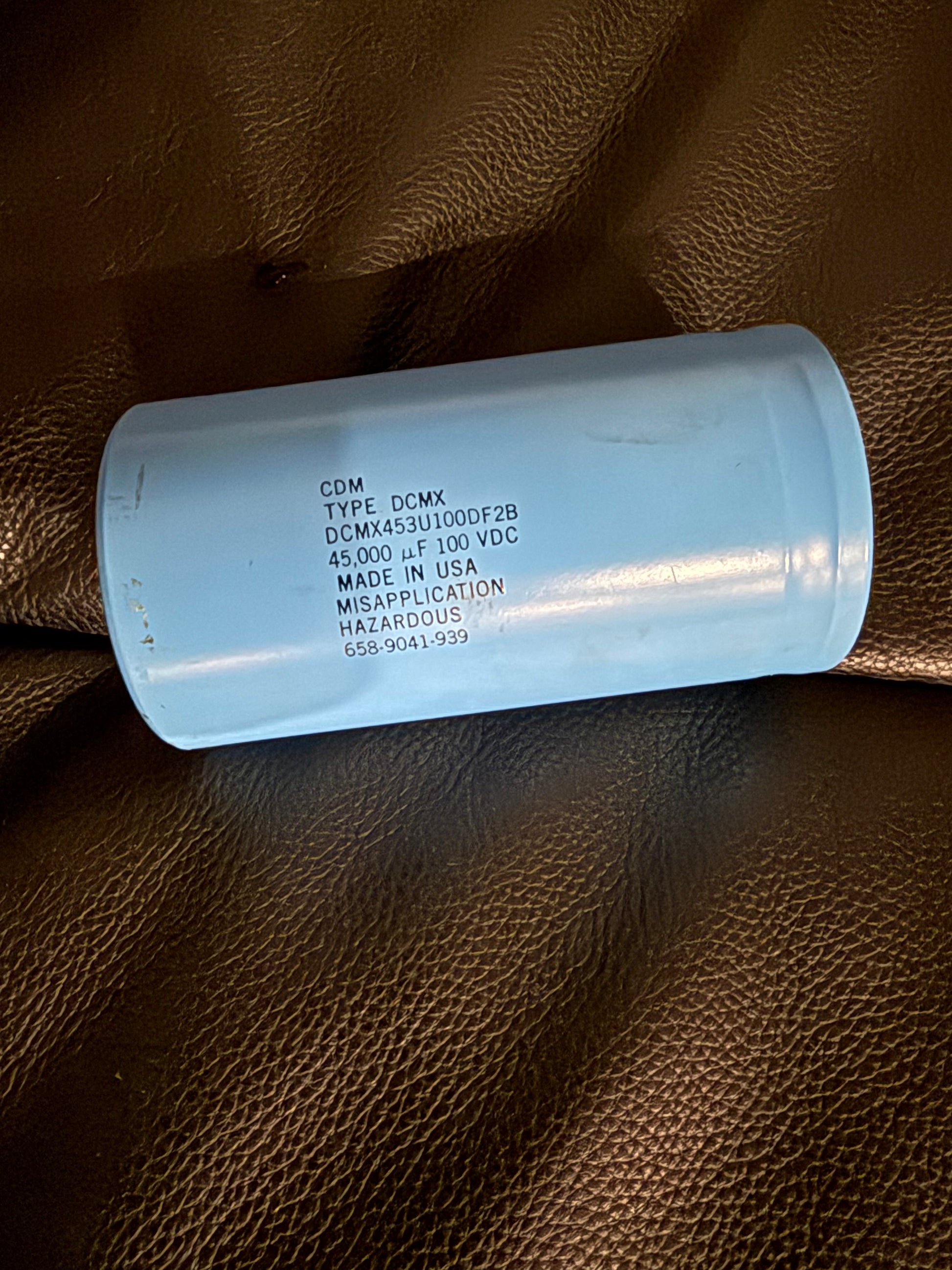 Cornell Dubilier DCMX453U100DF2B 45,000µF 100VDC Industrial Electrolytic Capacitor
