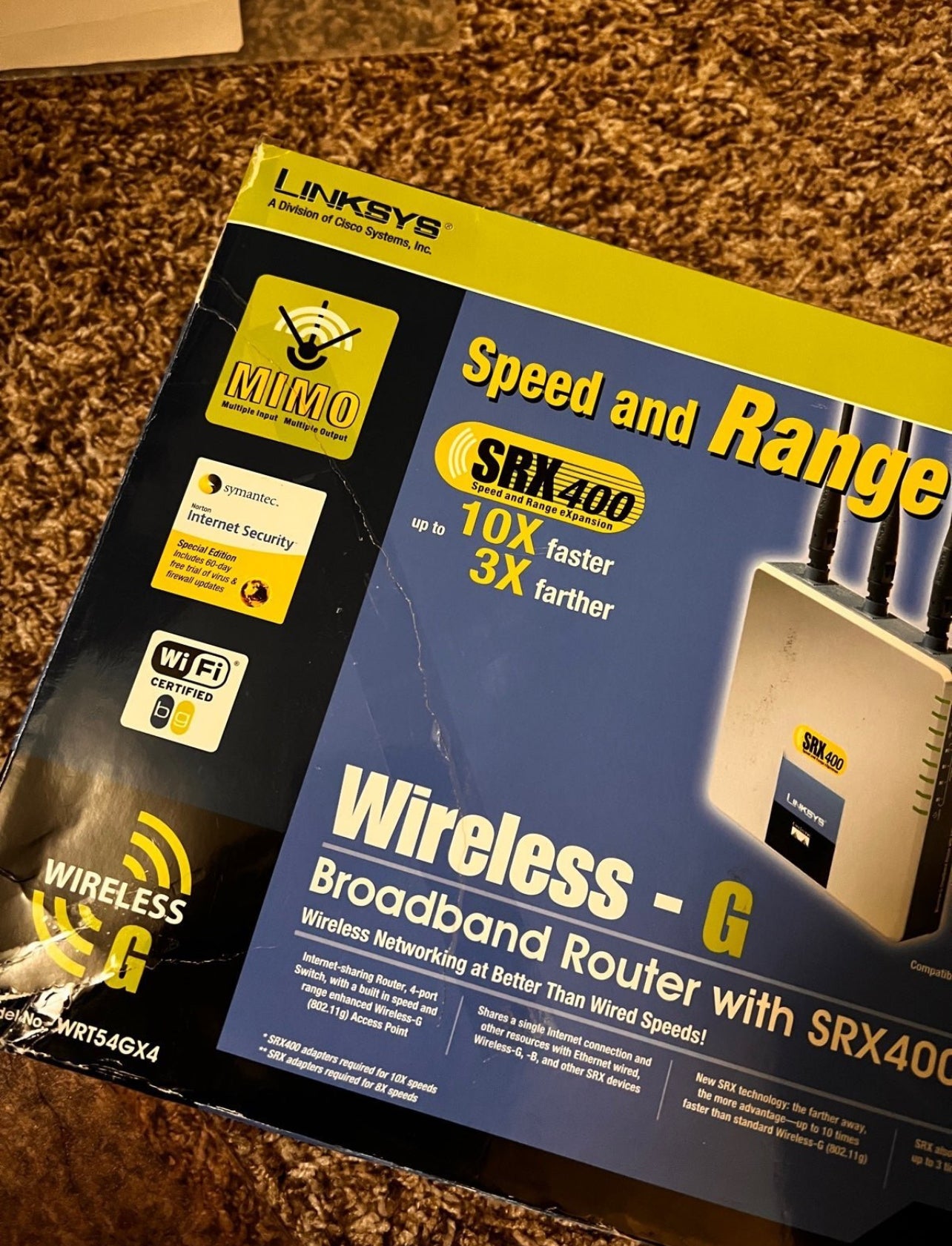 Wireless - G Broadband Router with SRX400 Wireless Networking at Better Than Wir