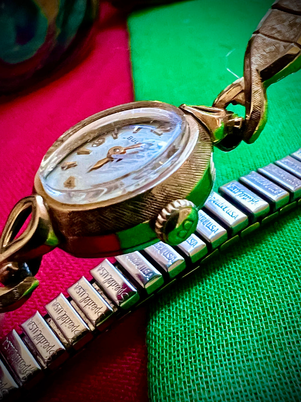 #023 Ladies BULOVA MS 10KRGP BEZEL STAINLESS STEEL BACK serial # W77912
Working manual wind