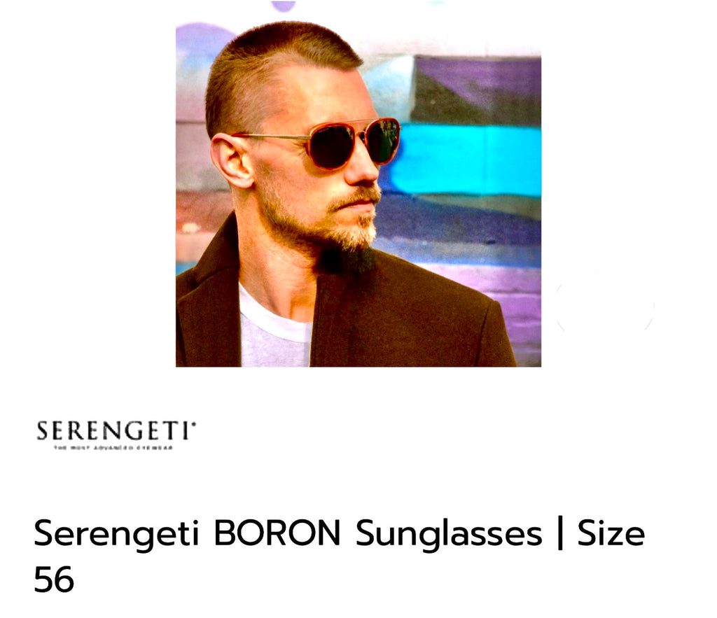 Serengeti Boron Ss525003 Light Gold - Orange Tortoise  555 Mm.  Brand New In Box
