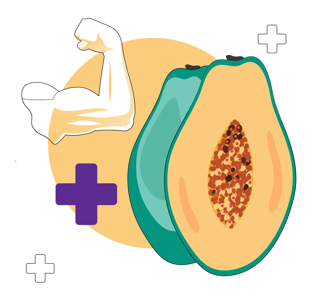 Papaya seeds qty 5