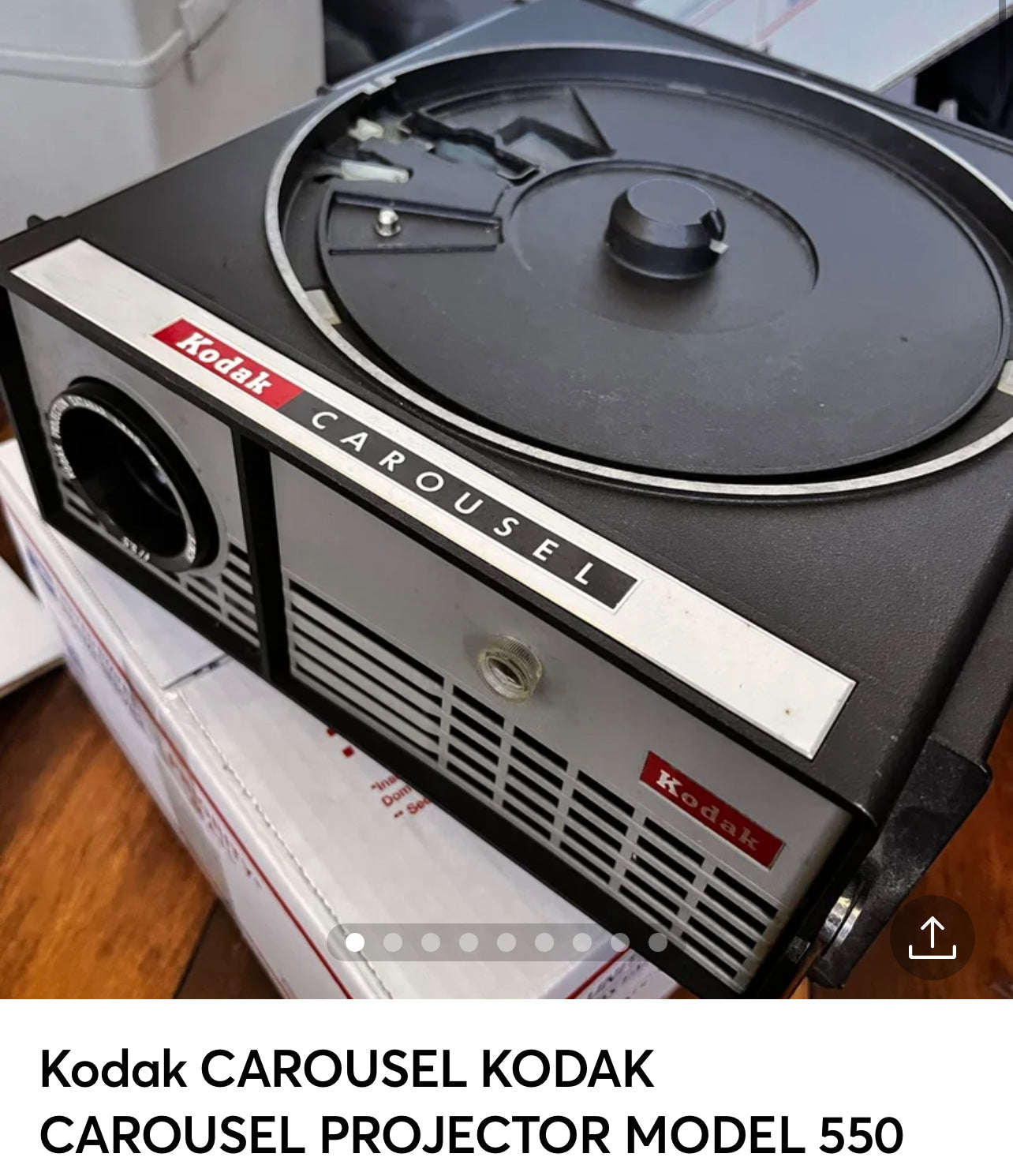 Kodak CAROUSEL KODAK CAROUSEL PROJECTOR MODEL 550