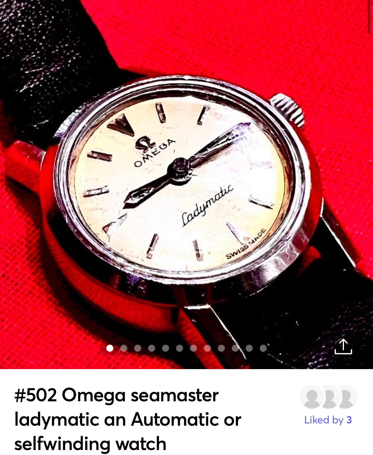 #502 Omega seamaster ladymatic an Automatic or selfwinding watch