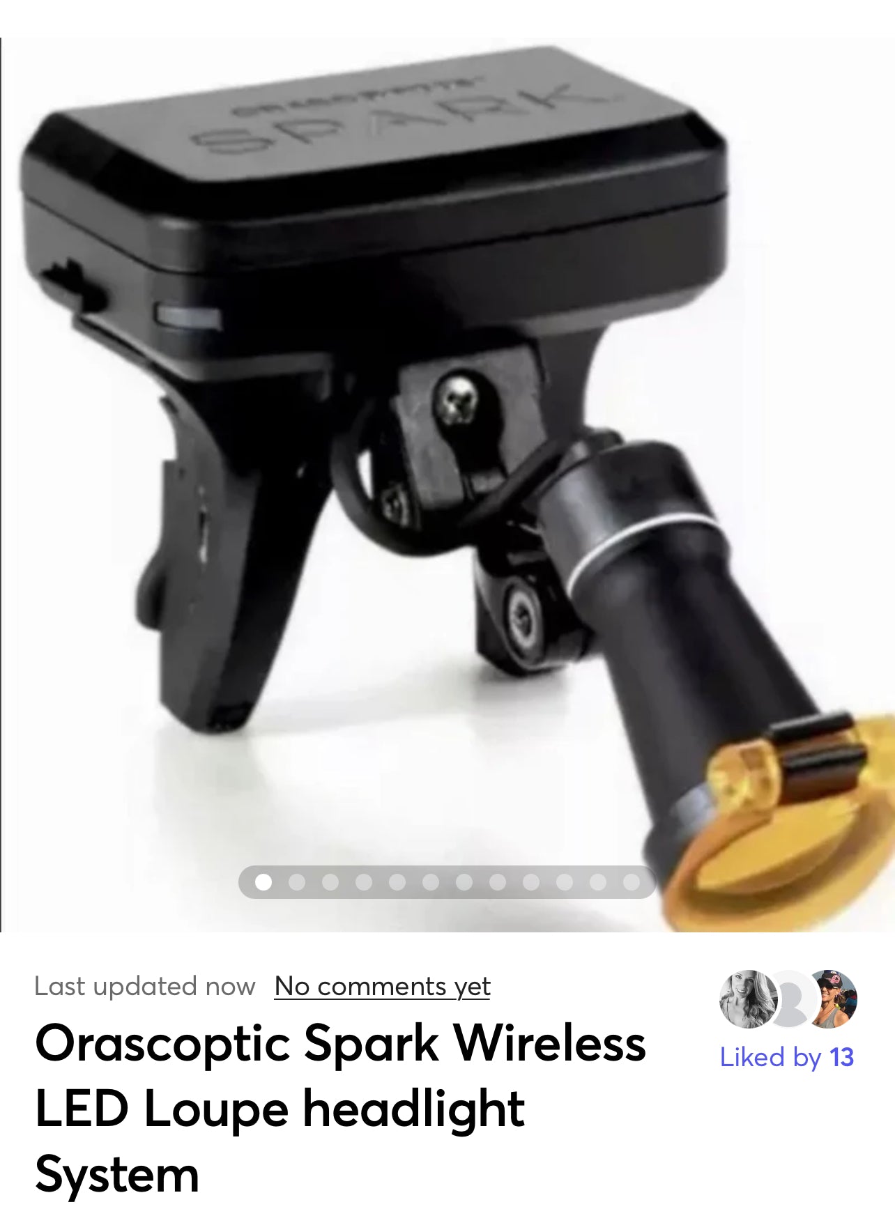 Orascoptic Spark Wireless LED Loupe headlight System 3 yrs limited Warranty reserved for Julian’s Customers Columbia