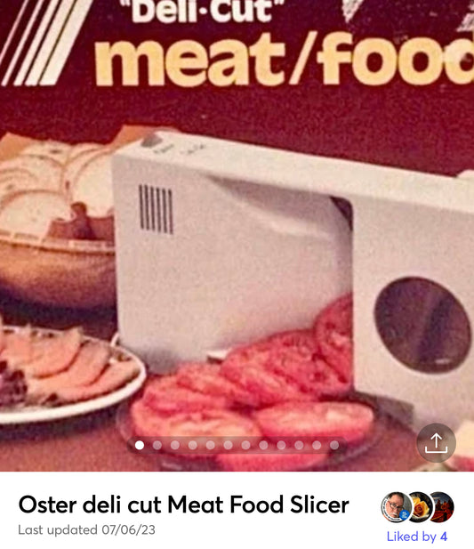 Oster deli cut Meat Food Slicer See Box Photos Dropbox