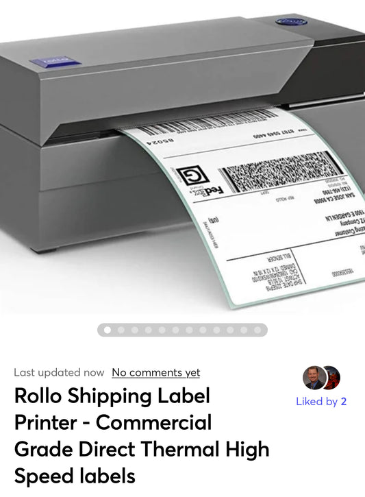 Rollo Shipping Label Printer - Commercial Grade Direct Thermal High Speed Shipping Printer – Compatible with ShipStation- Barcode Printer - 4x6 Printer