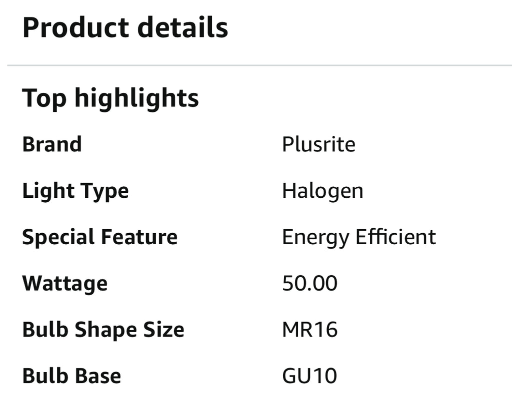 Replacement for JDR-C GU10 50W 120V (for LIGHT BULB / LAMP) and others - EACH