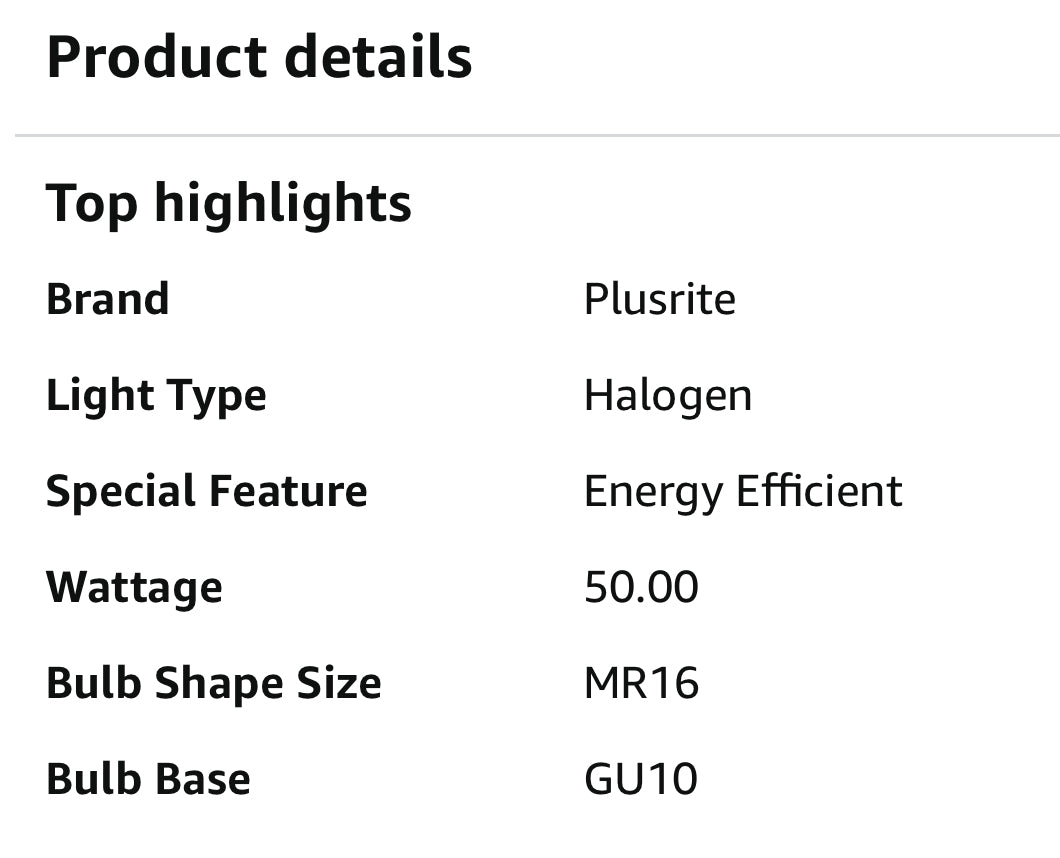 Replacement for JDR-C GU10 50W 120V (for LIGHT BULB / LAMP) and others - EACH