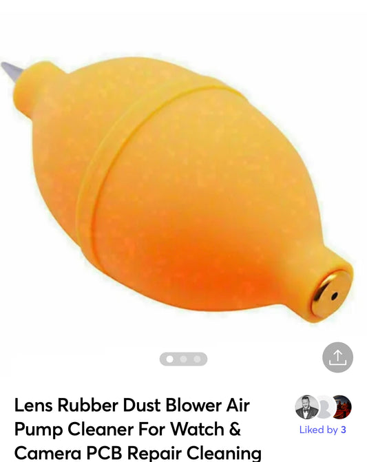 Lens Rubber Dust Blower Air Pump Cleaner For Watch & Camera PCB Repair Cleaning