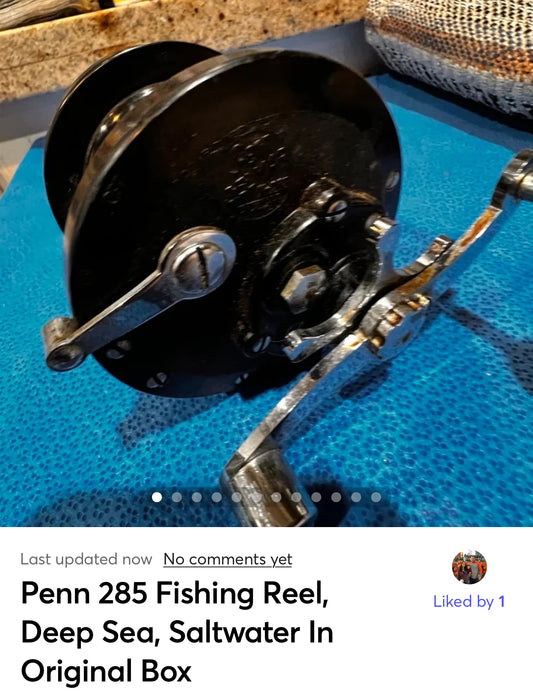 Penn 285 Fishing Reel, Deep Sea, Saltwater In Original Box