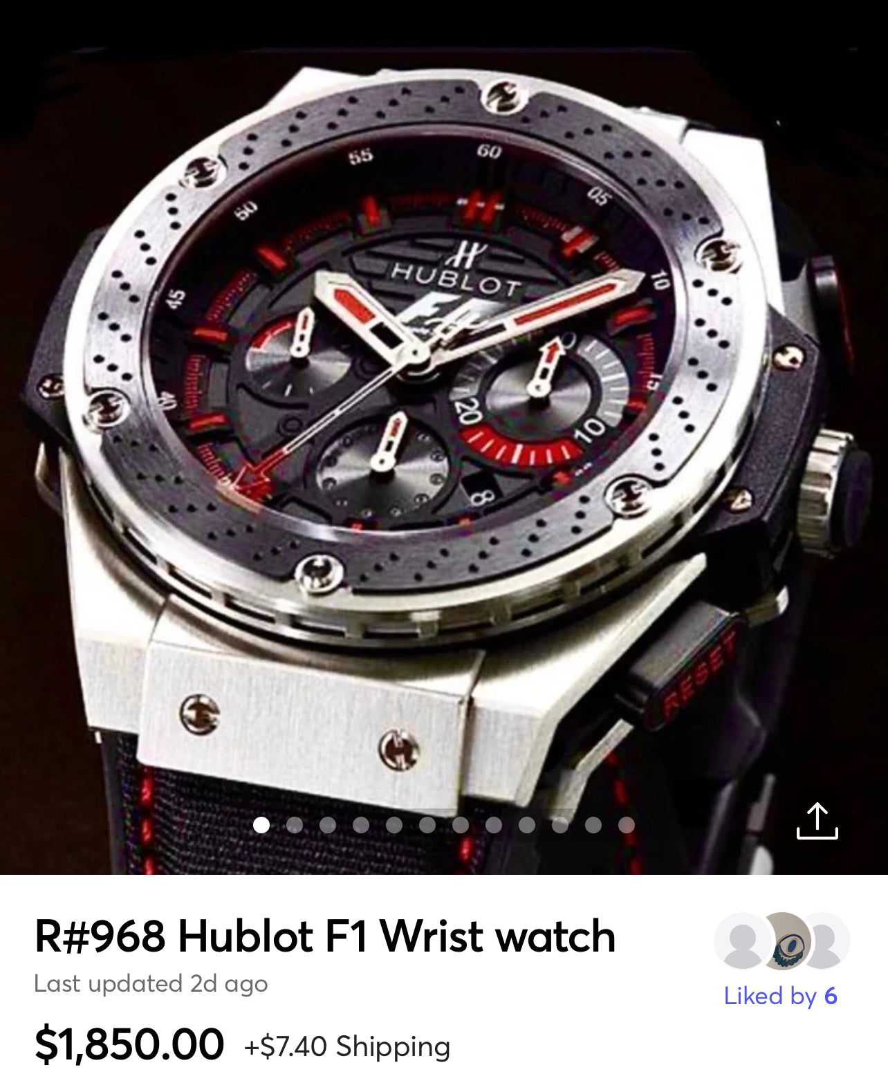 R#968 Hublot F1 amazing watch