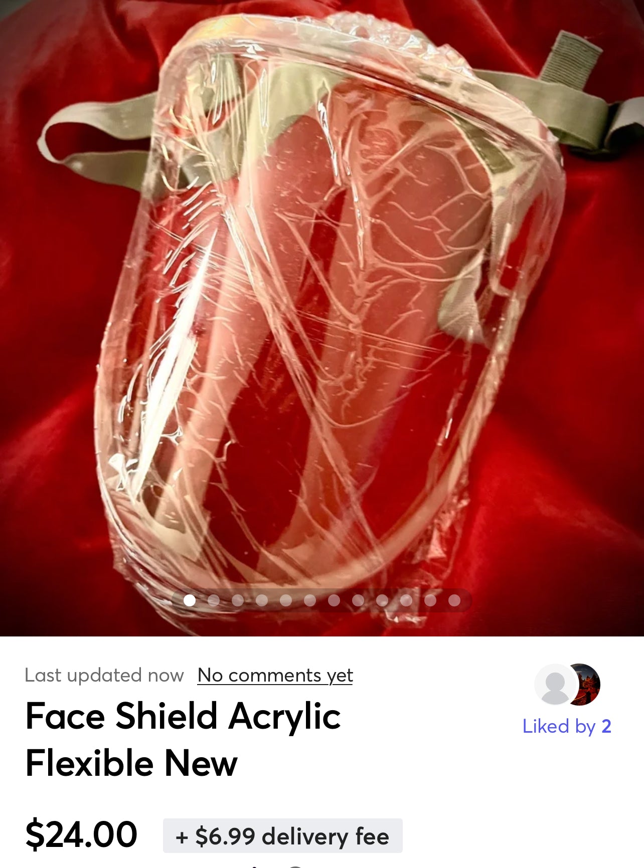 Face Shield Acrylic Flexible New