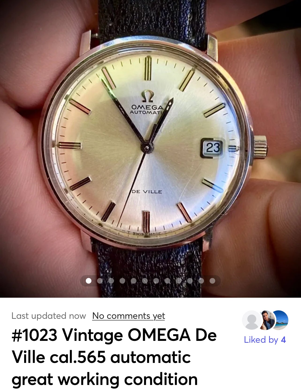 #1023 Vintage OMEGA De Ville cal.565 automatic great working condition