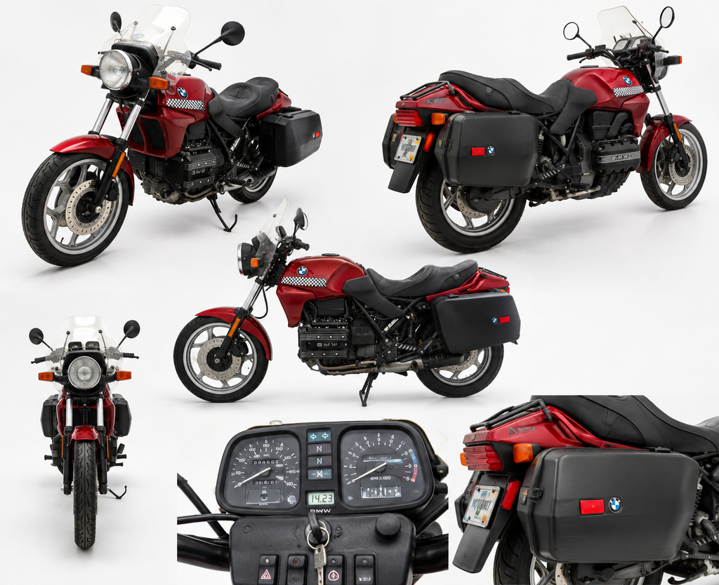 1993 BMW K75 – Classic “Flying Brick” – 34,600 Miles – Hard Luggage