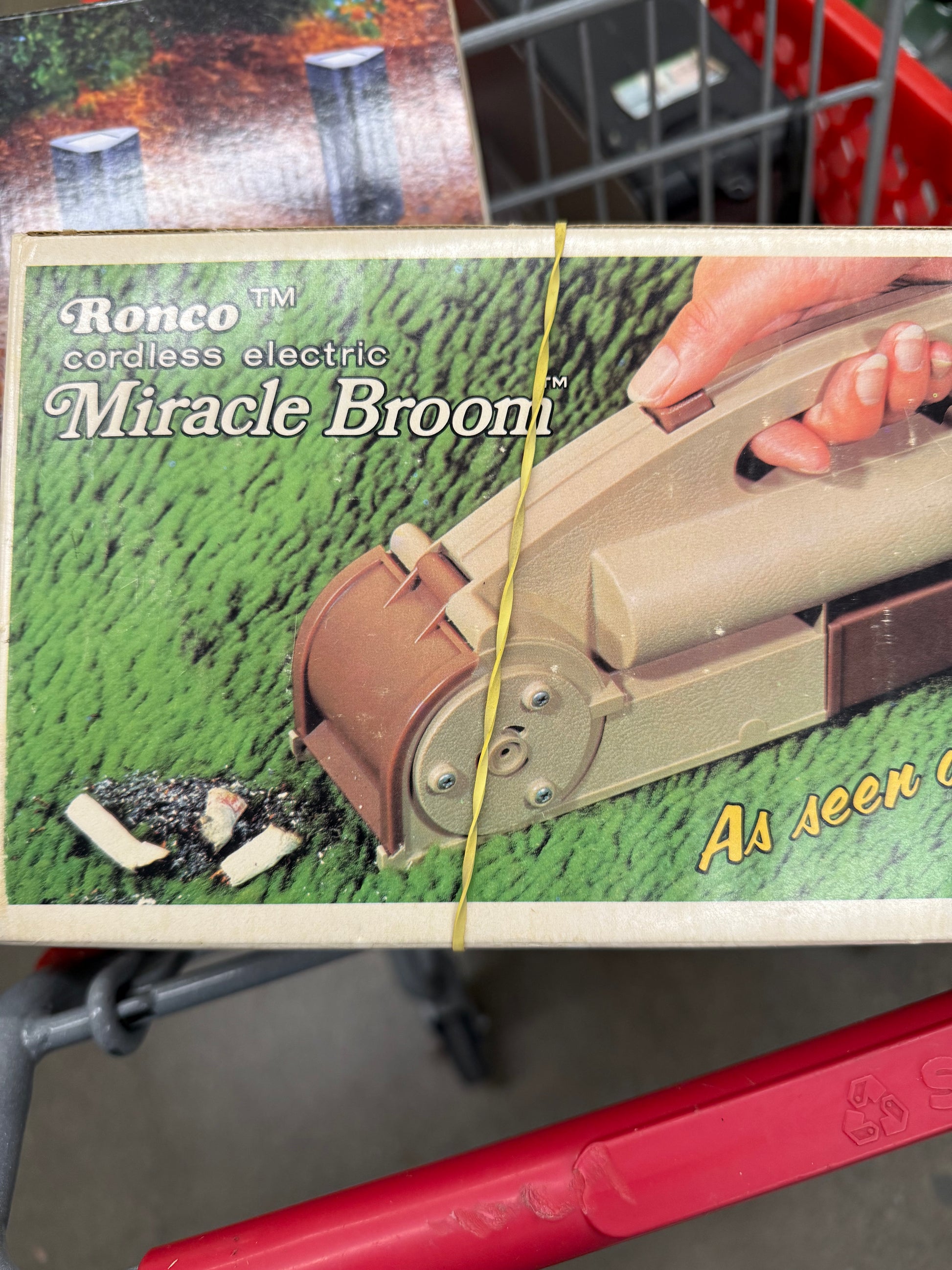 Ronco™ Cordless Electric Miracle Broom™, famously advertised on TV as “As Seen on TV.”