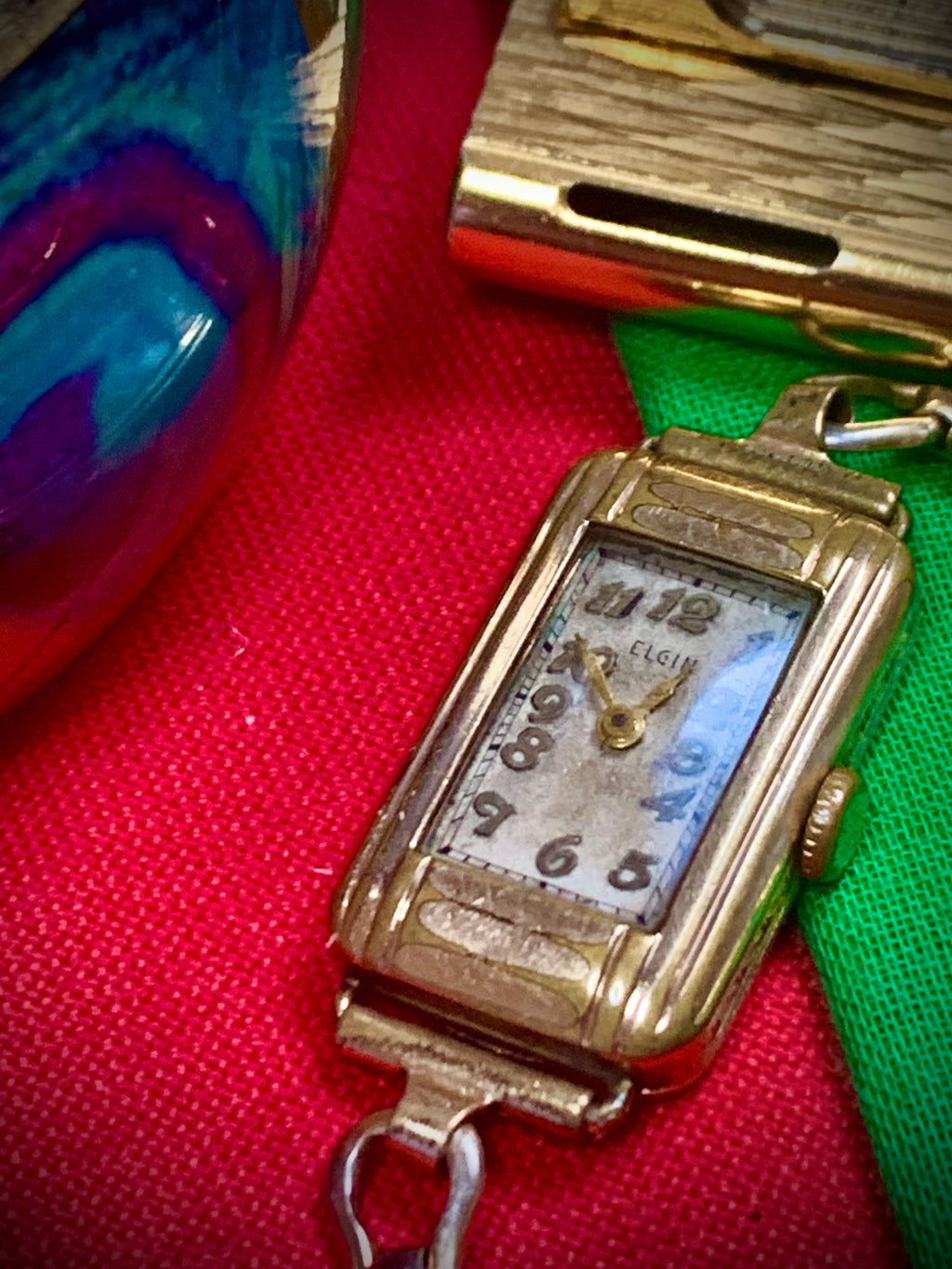 #928 Elgin USA 10K GOLD Filled woking