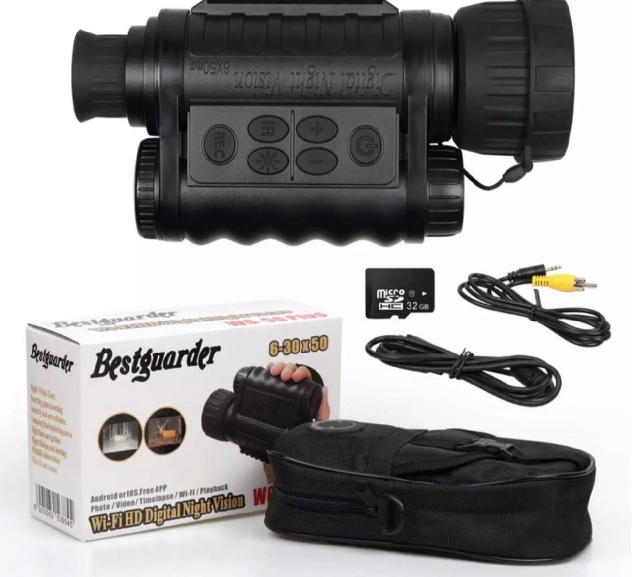 WG-50Plus 6x50mm WIFI Digital Night Vision Infrared IR Monocular w/32G & Camera