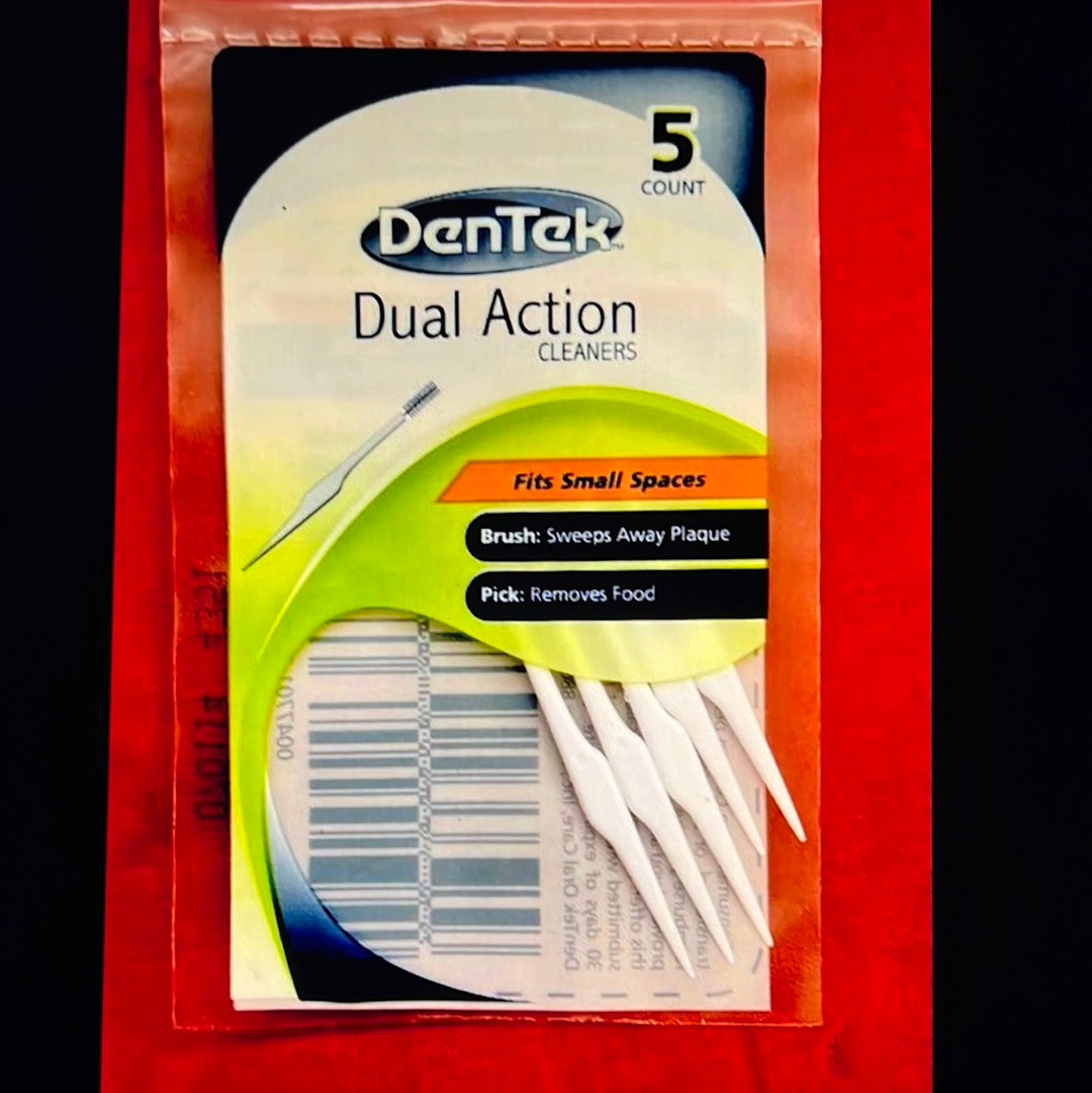 DENTEK DUAL ACTION 5 pkg for Bridges Braces trouble Spots Lot Of 20 Fast Ship