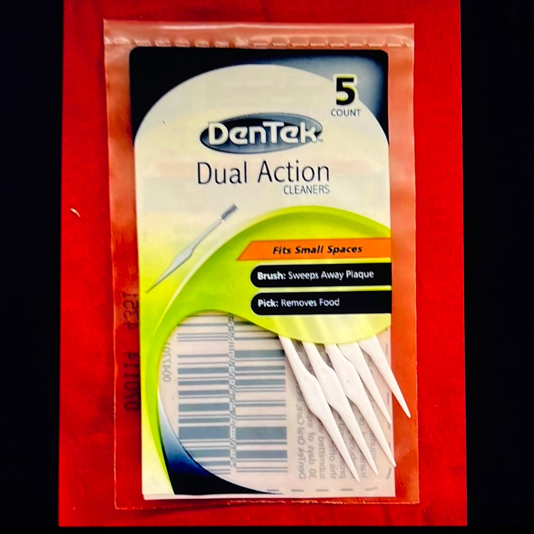 DENTEK DUAL ACTION 5 pkg for Bridges Braces trouble Spots Lot Of 20 Fast Ship