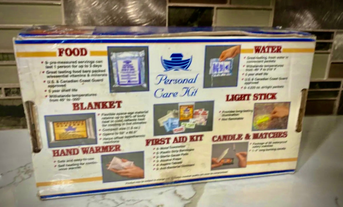 NEW THE ARK Personal Care Survival Kit , Out Of Date FACTORY SEALED