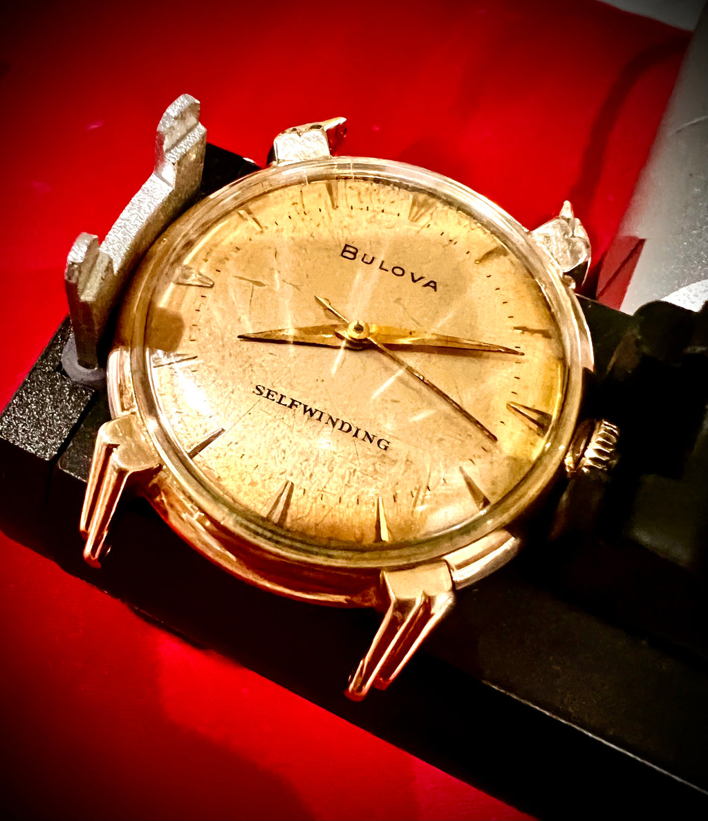 #910 Beautiful Bulova 10K Gold filled Self Winding Men’s Watch Swiss Made