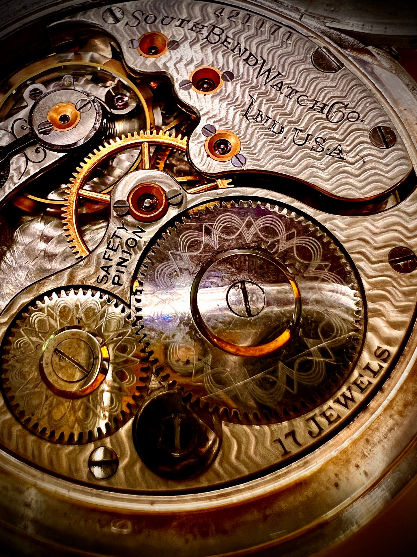 #584M South Bend Pocket Watch Movement Adjusted and Serviced for your Wrist watch conversion Project