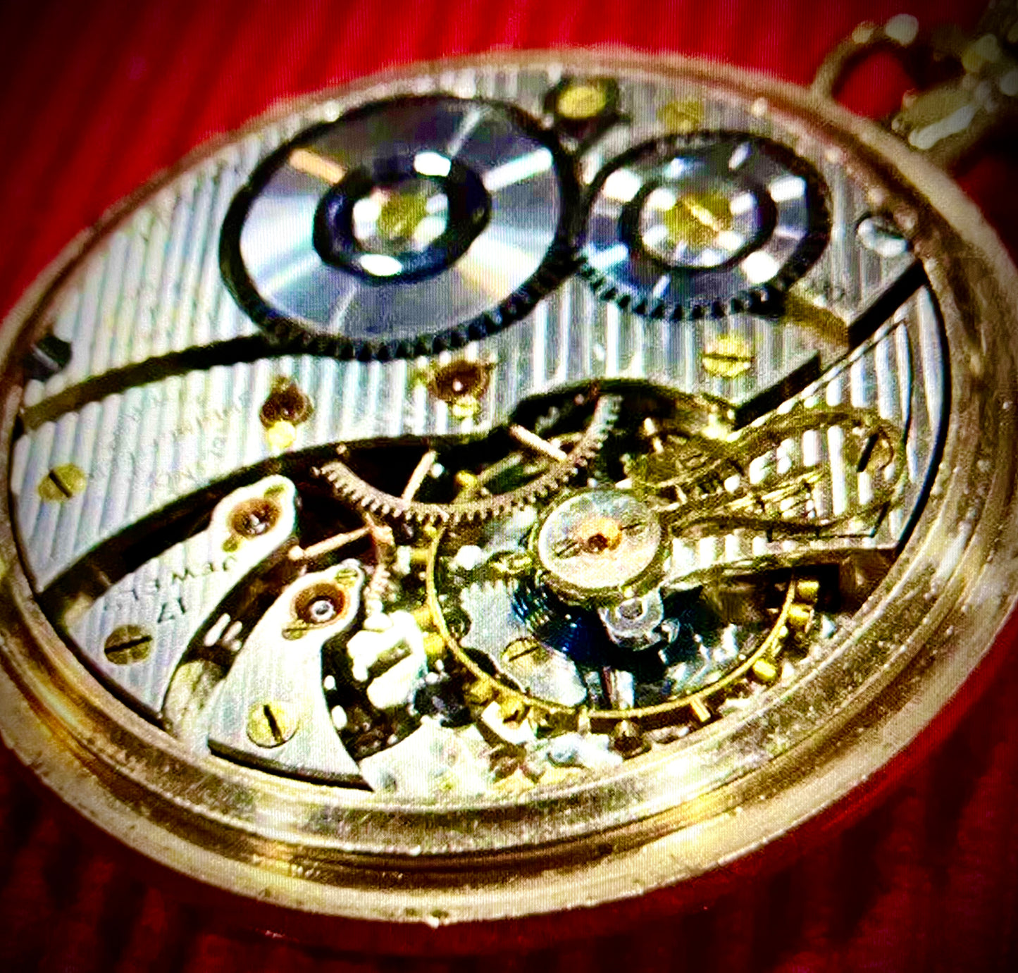 #921 VINTAGE 1923 ILLINOIS 706 173 4AP16S POCKET WATCH MOVEMENT