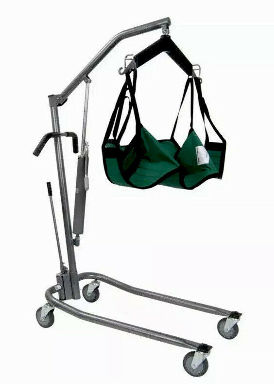 Drive Medical 13023SV Hydraulic Patient Lift Six Point Cradle Silver Vein