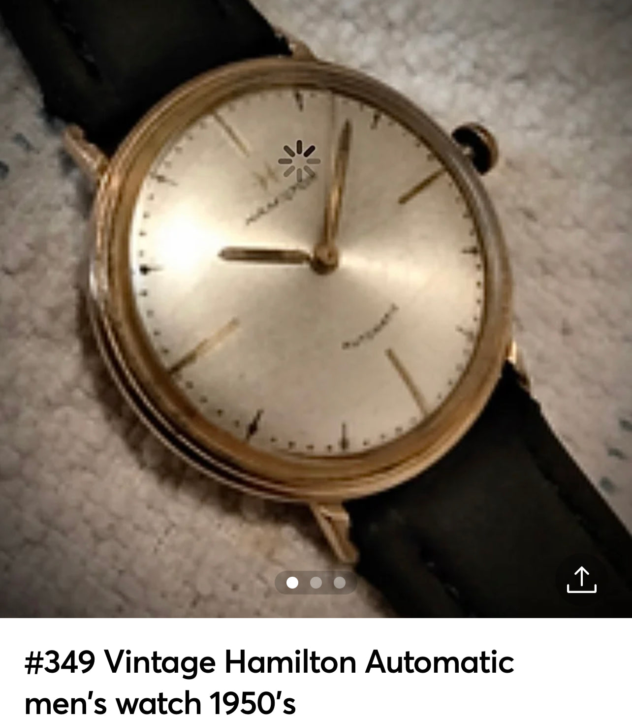 #349 Vintage Hamilton Automatic men's watch 1950's