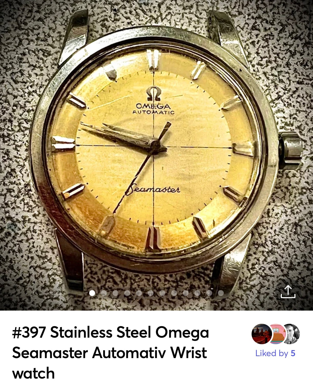 R#397 Stainless Steel Omega Seamaster Automativ Wrist watch