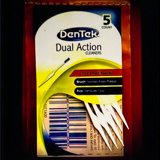 DENTEK DUAL ACTION 5 pkg for Bridges Braces trouble Spots Lot Of 20 Fast Ship