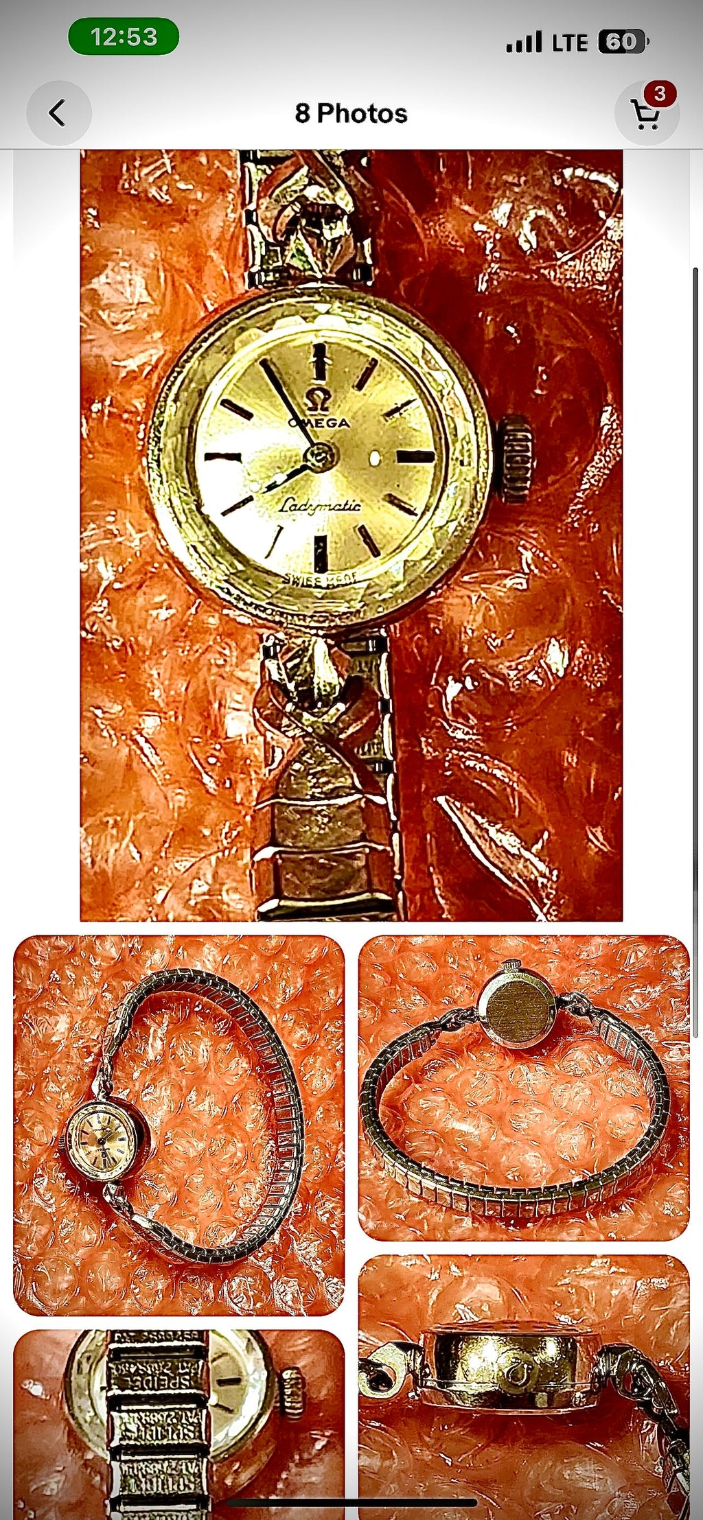 #834 Vintage Omega Ladies’s Cocktail Watch keeping accurate time