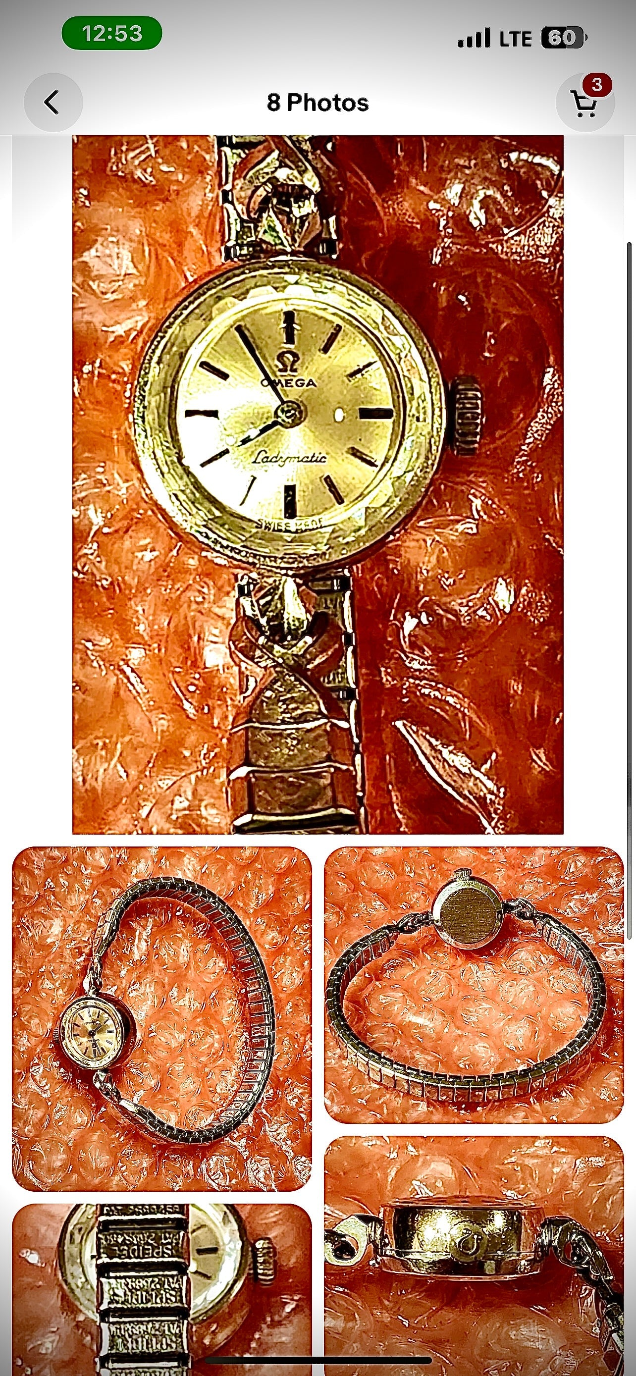 #834 Vintage Omega Ladies’s Cocktail Watch keeping accurate time