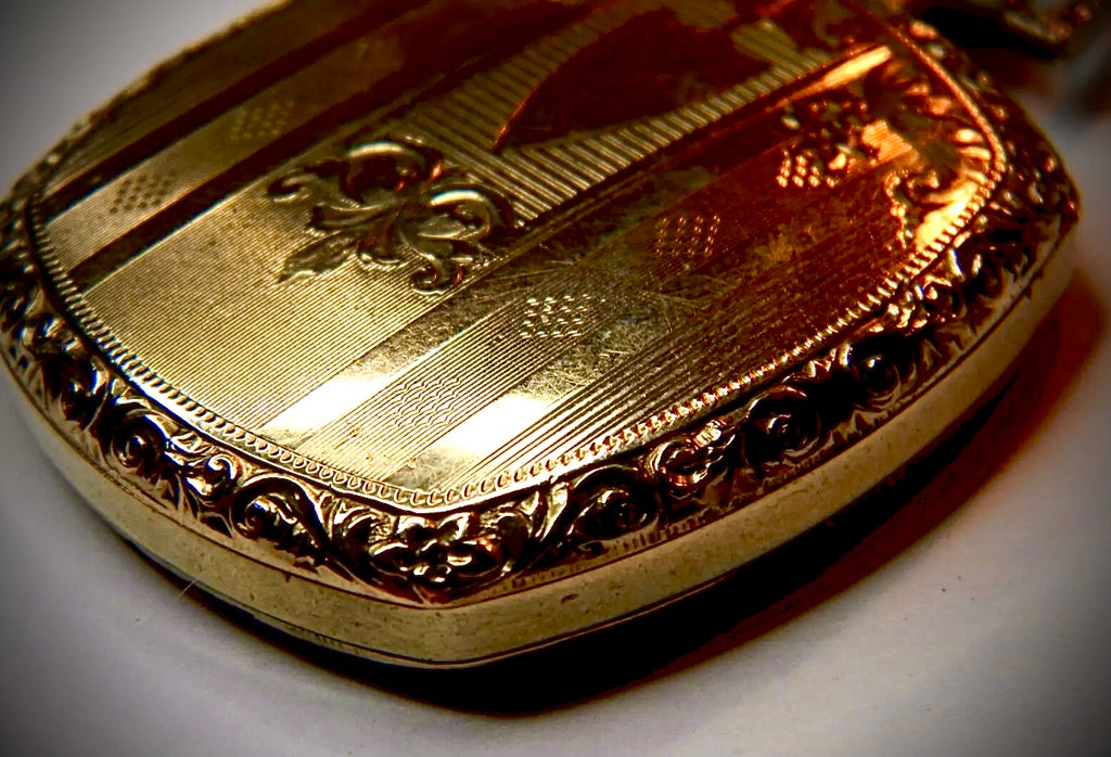 R#945 Elgin Gold Plated 12S POCKET WATCH Parts Or Not Working