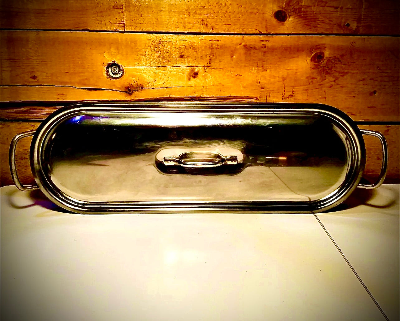 Inox 18" Fish Poacher 18c V I S Stainless Steel w/ Tray - Swanky Barn